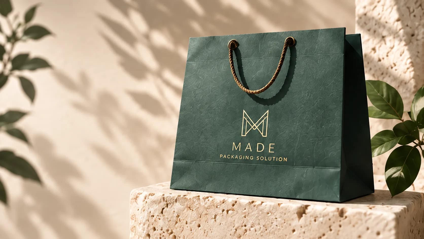 Paper bag kraft custom dengan handle tali